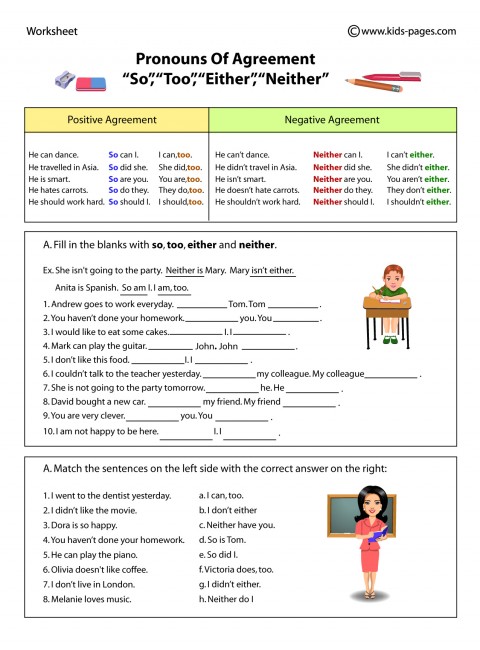 Pronouns of Agreement